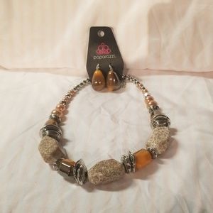 Necklace with matching earrings